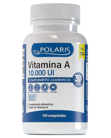 Vitamina a 10.000ui 100 comp polaris