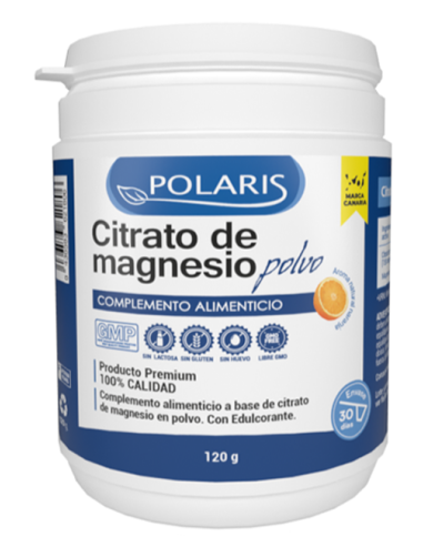 Citrato magnesio polvo 120gr polaris