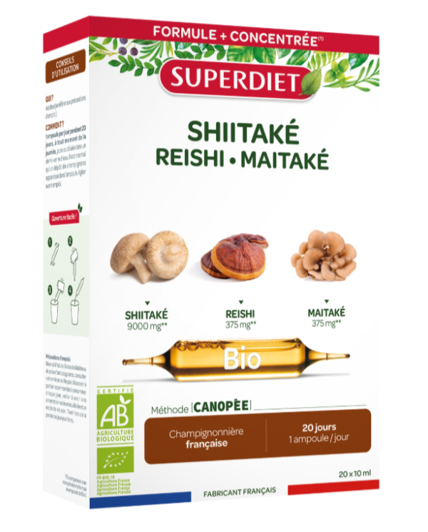 Shiitake reishi maitake 20 viales superdiet