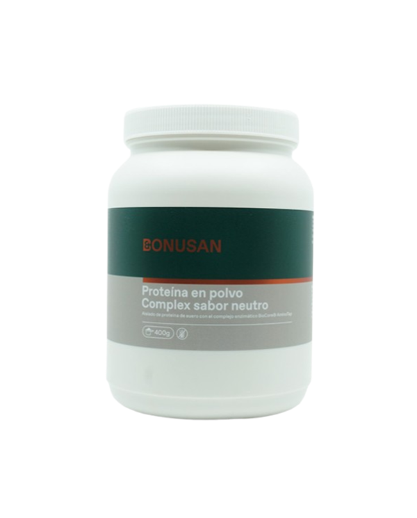 Proteina polvo complex neutro 400gr bonusan