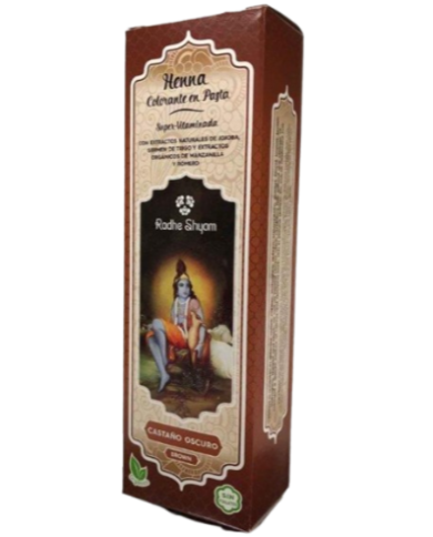 Henna pasta castaño oscuro