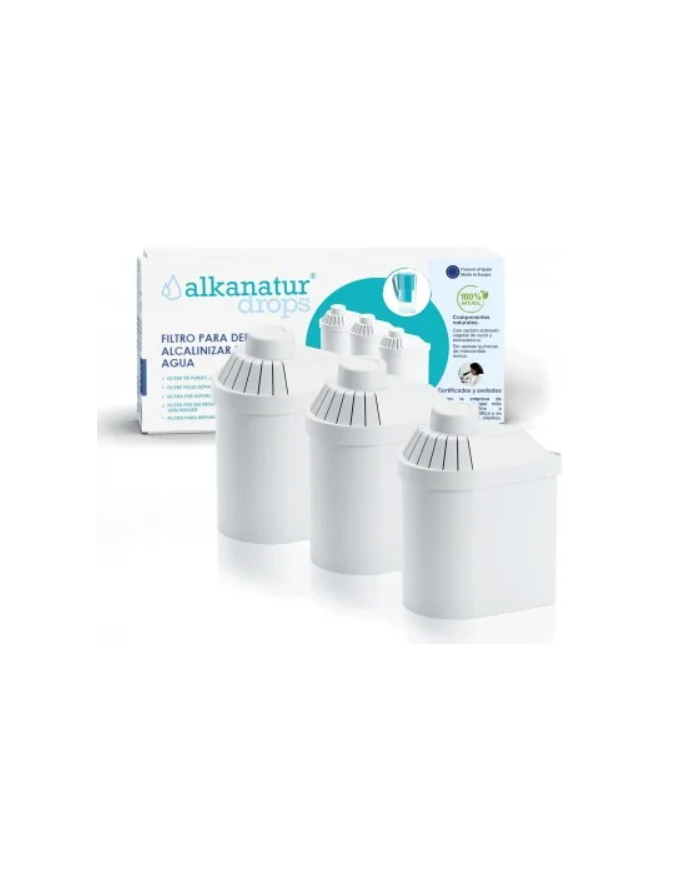 Pack 3 filtros alkanatur drops original blanco