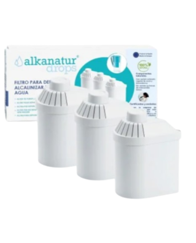 Pack 3 filtros alkanatur drops original blanco