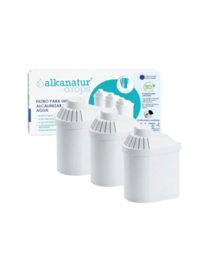 Pack 3 filtros alkanatur drops original blanco