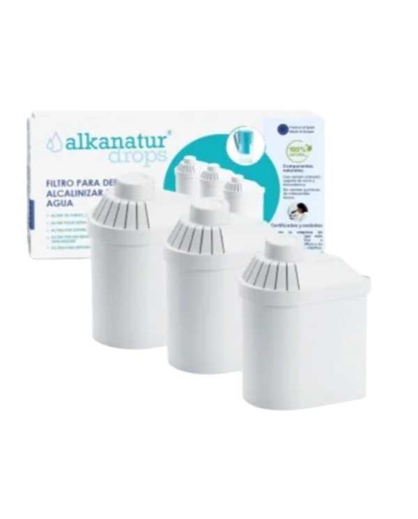 Pack 3 filtros alkanatur drops original blanco