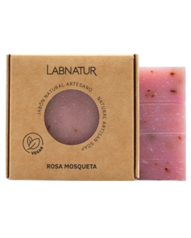 Jabon rosa mosqueta pastilla 100gr labnatur