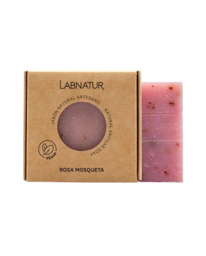 Jabon rosa mosqueta pastilla 100gr labnatur