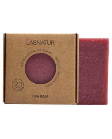 Jabon uva roja pastilla 100gr labnatur