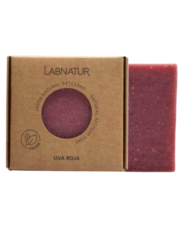 Jabon uva roja pastilla 100gr labnatur