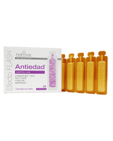 Efecto flash antiedad 5 ampollas natysal