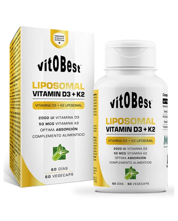 Vitamina d3+k2 liposomal 60 vegecaps vitobest