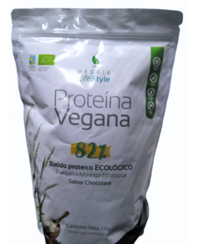 Proteina 2 vegan 82% chocolate 1kg veggie lifestyl
