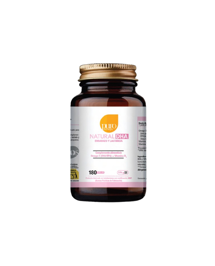 Natural dha embarazo y lactancia 180perlas puro om