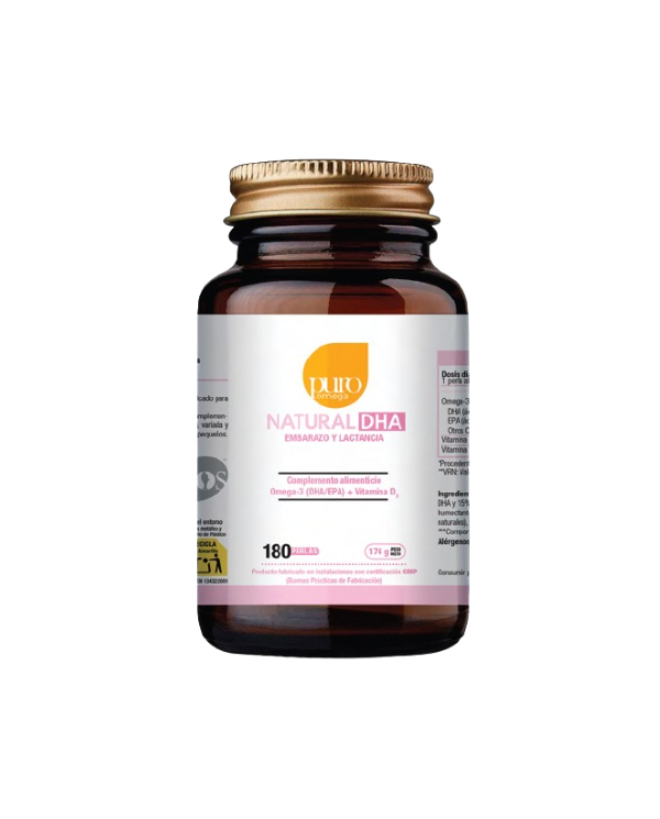 Natural dha embarazo y lactancia 180perlas puro om