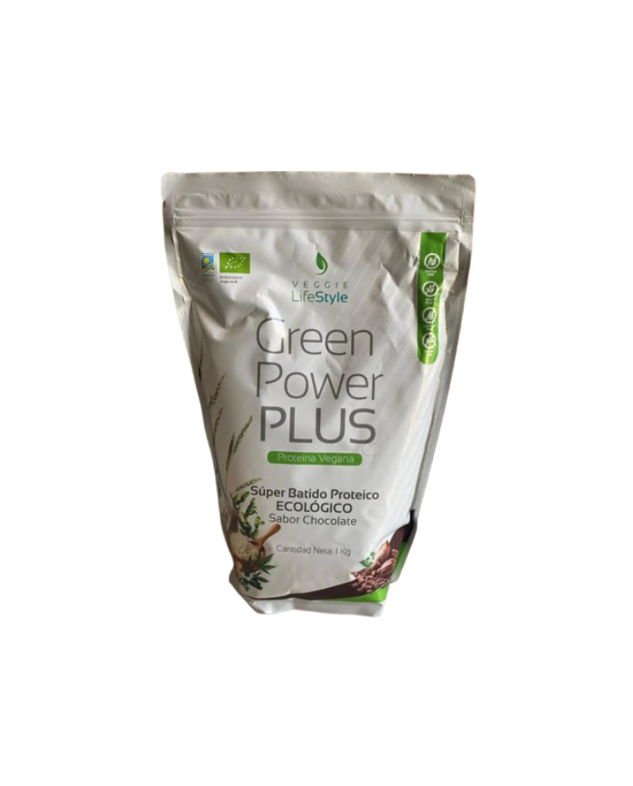 Green power plus proteina chocolate 1kg veggie lif