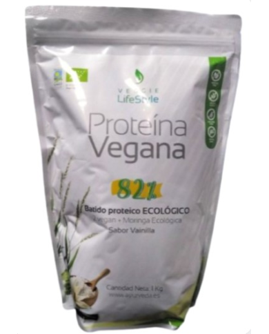 Proteina vegan 82% vainilla 1kg veggie lifestyle