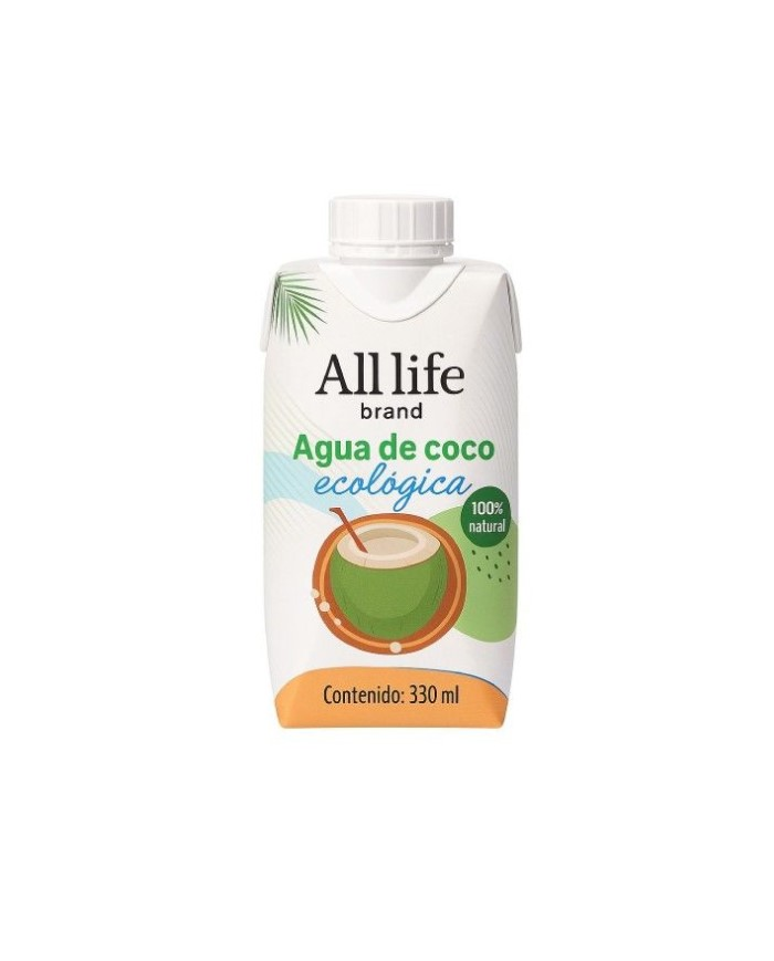 Agua coco 330ml bio all life