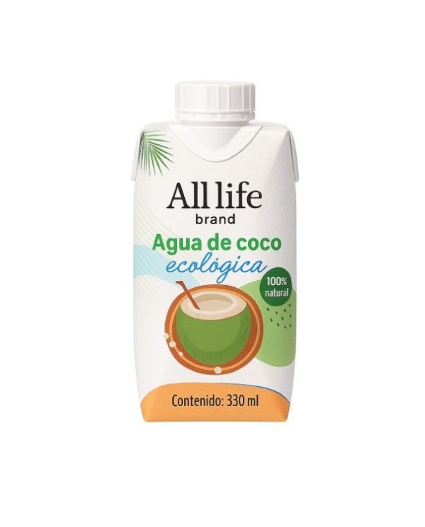 Agua coco 330ml bio all life