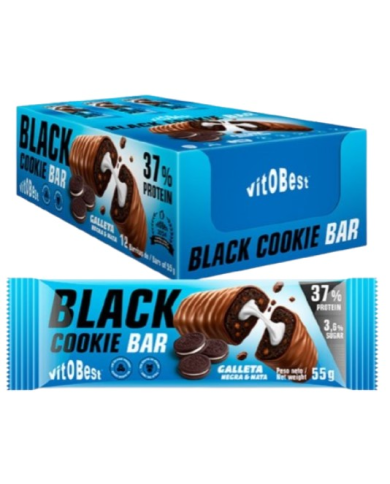 Barrita black cooki bar galleta negra 55gr vitobe