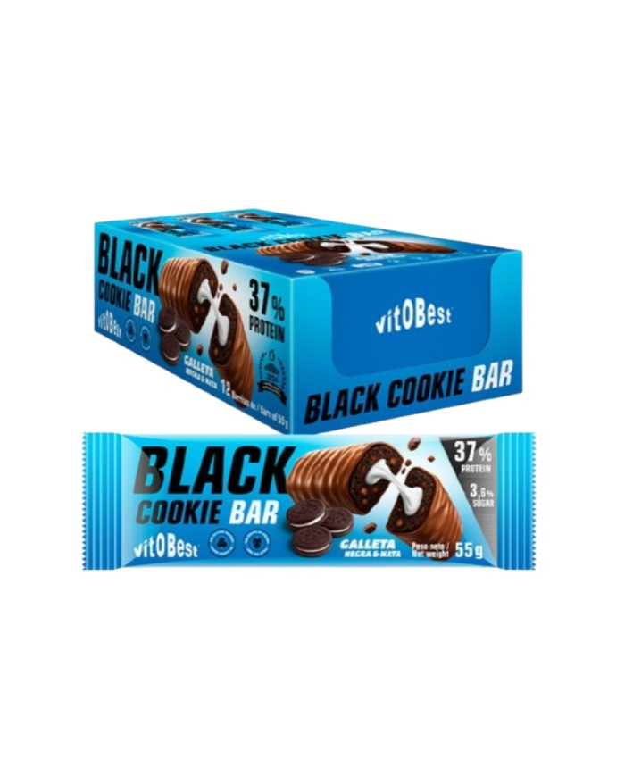 Barrita black cooki bar galleta negra 55gr vitobe