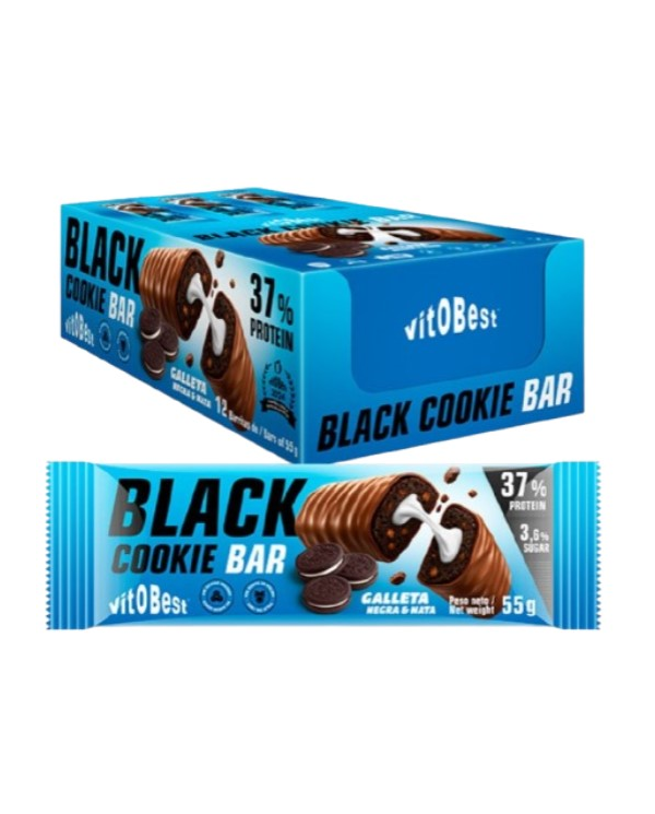 Barrita black cooki bar galleta negra 55gr vitobe