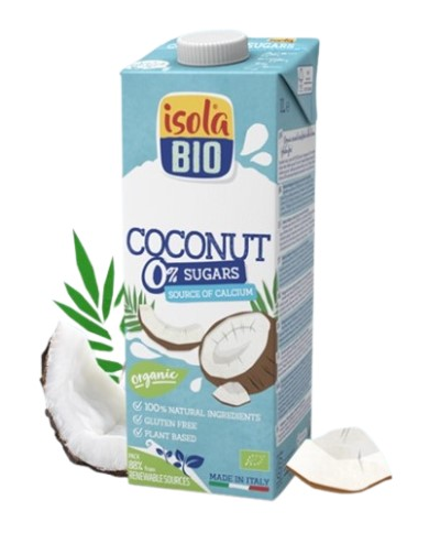 Bebida coco+calcio s/a 1l bio isola