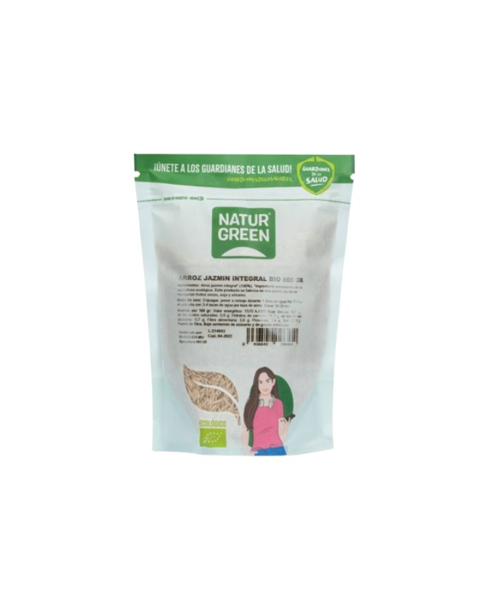 Arroz jazmin integral 500gr naturgrees