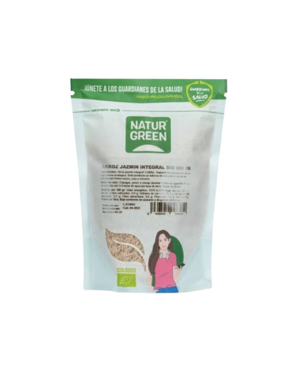 Arroz jazmin integral 500gr naturgrees