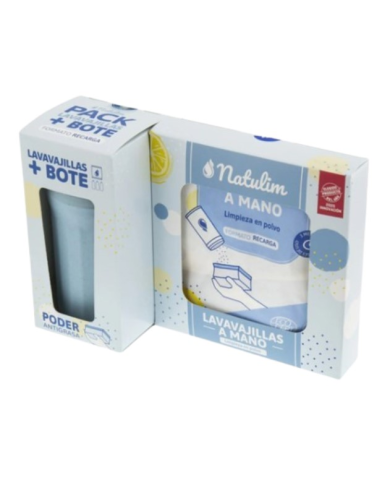 Lavavajillas mano+bote pack 250gr  natulim