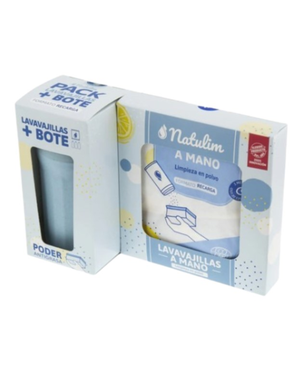 Lavavajillas mano+bote pack 250gr  natulim