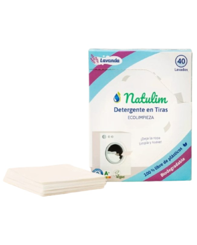 Detergente en tiras lavanda 40 tiras 70gr natulim
