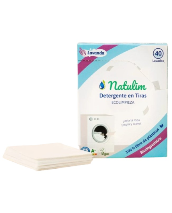 Detergente en tiras lavanda 40 tiras 70gr natulim
