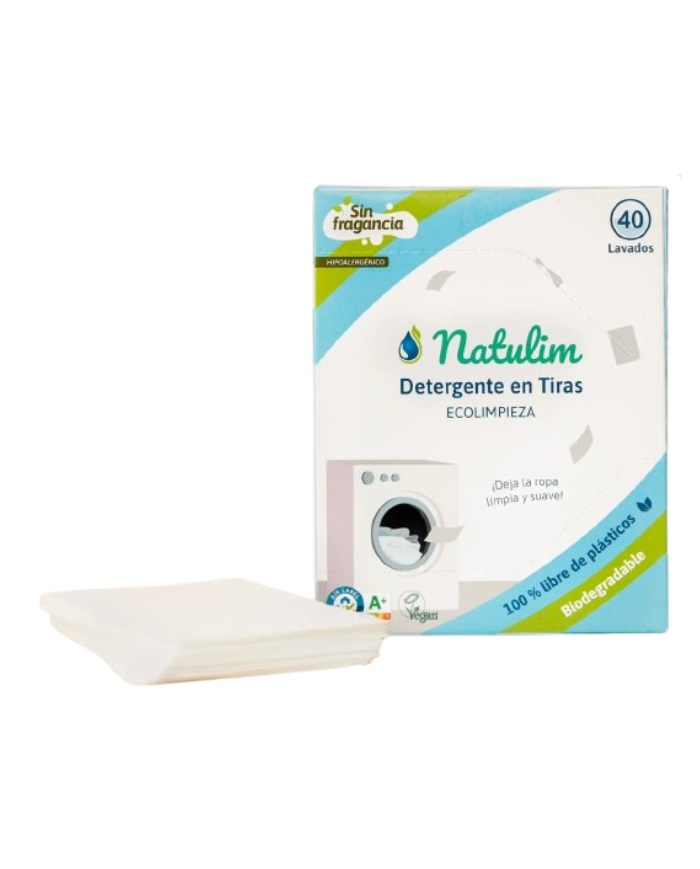 Detergente en tiras neutral 40 lavados 70gr