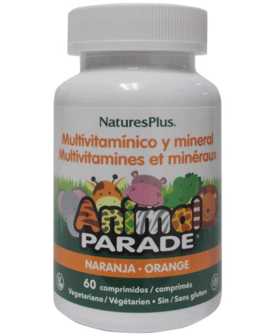 Animal parade multivitaminico minerales naranja 60