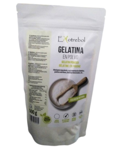 Gelatina polvo neutro 500gr ekotrebol