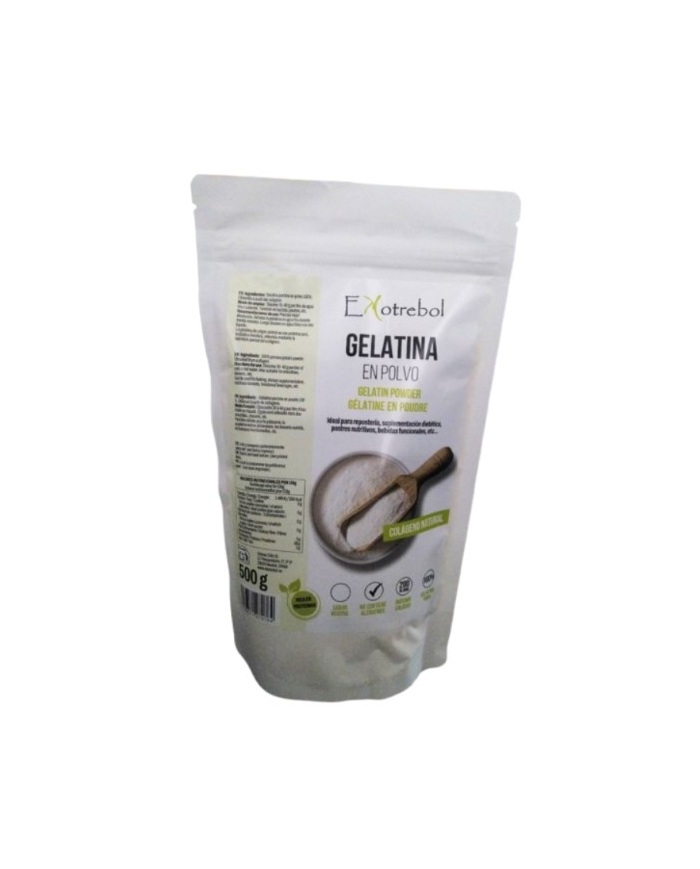 Gelatina polvo neutro 500gr ekotrebol
