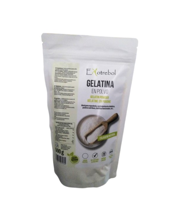 Gelatina polvo neutro 500gr ekotrebol