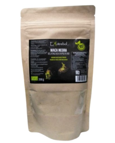 Maca negra gelatinizada polvo 200gr bio ekotrebol