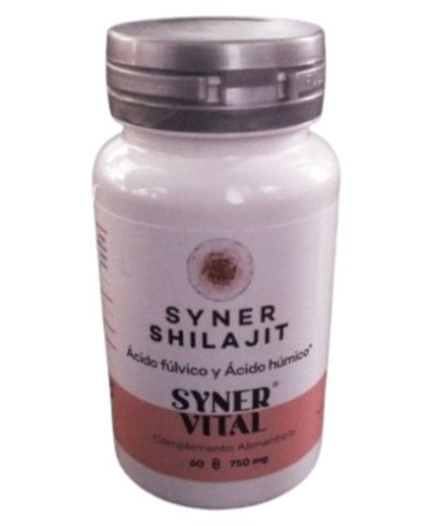 Shilajit 60 capsulas 750mg syner vital
