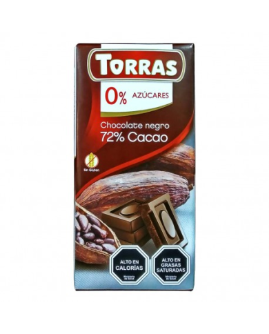 Chocolate negro 72% torras