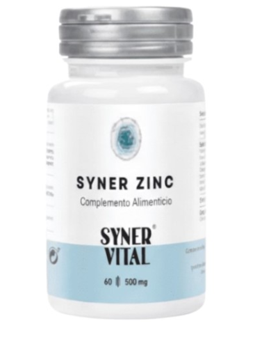 Zinc 60 capsulas 500mg syner vital