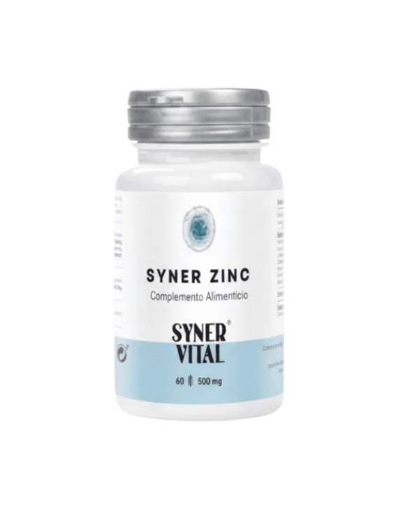 Zinc 60 capsulas 500mg syner vital
