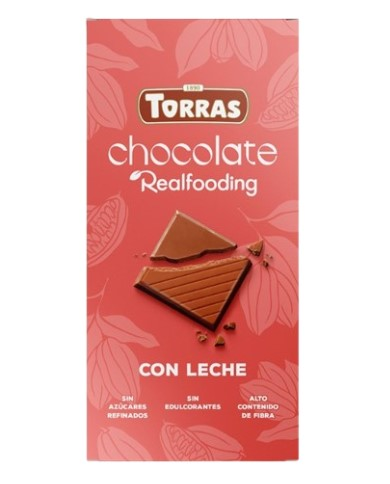 Chocolate con leche realfooding 100gr torras