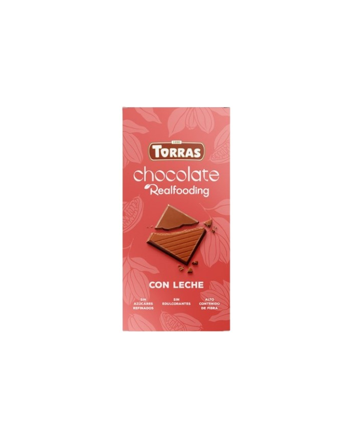Chocolate con leche realfooding 100gr torras