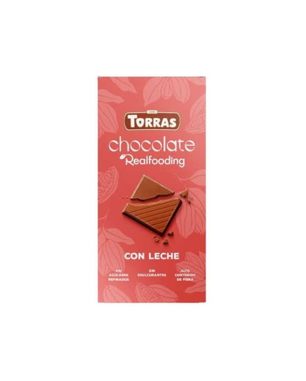 Chocolate con leche realfooding 100gr torras