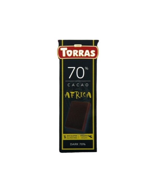 Cacao negro africa 70% 100gr torras