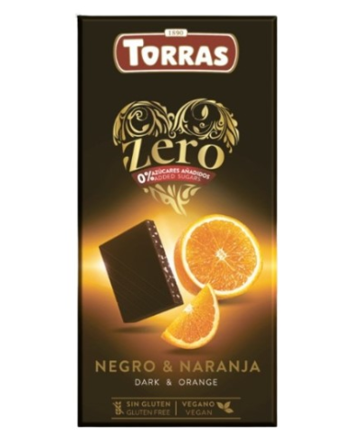 Chocolate negro naranja 100gr zero torras