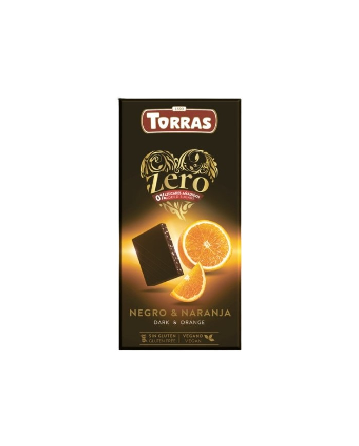 Chocolate negro naranja 100gr zero torras