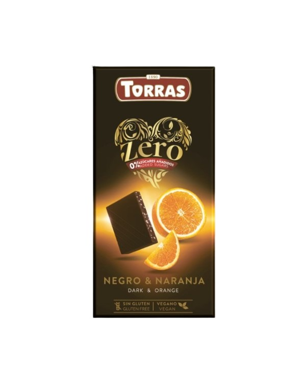 Chocolate negro naranja 100gr zero torras