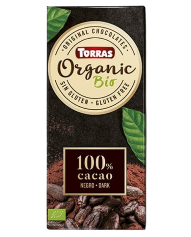 Chocolate organico negro 100% bio torras